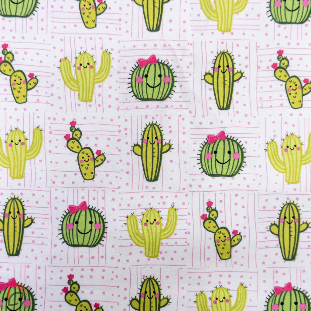 30332D15F22231-2.jpg Craft Flannel Cactus Smiling Friends - Image 1