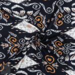 PRINTED CAPRI LINEN LOOK 24 TRIBAL BLACK - Image 2