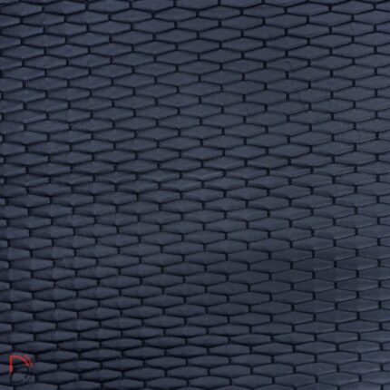 PVC EMBROIDED BONDED FOAM - BLACK