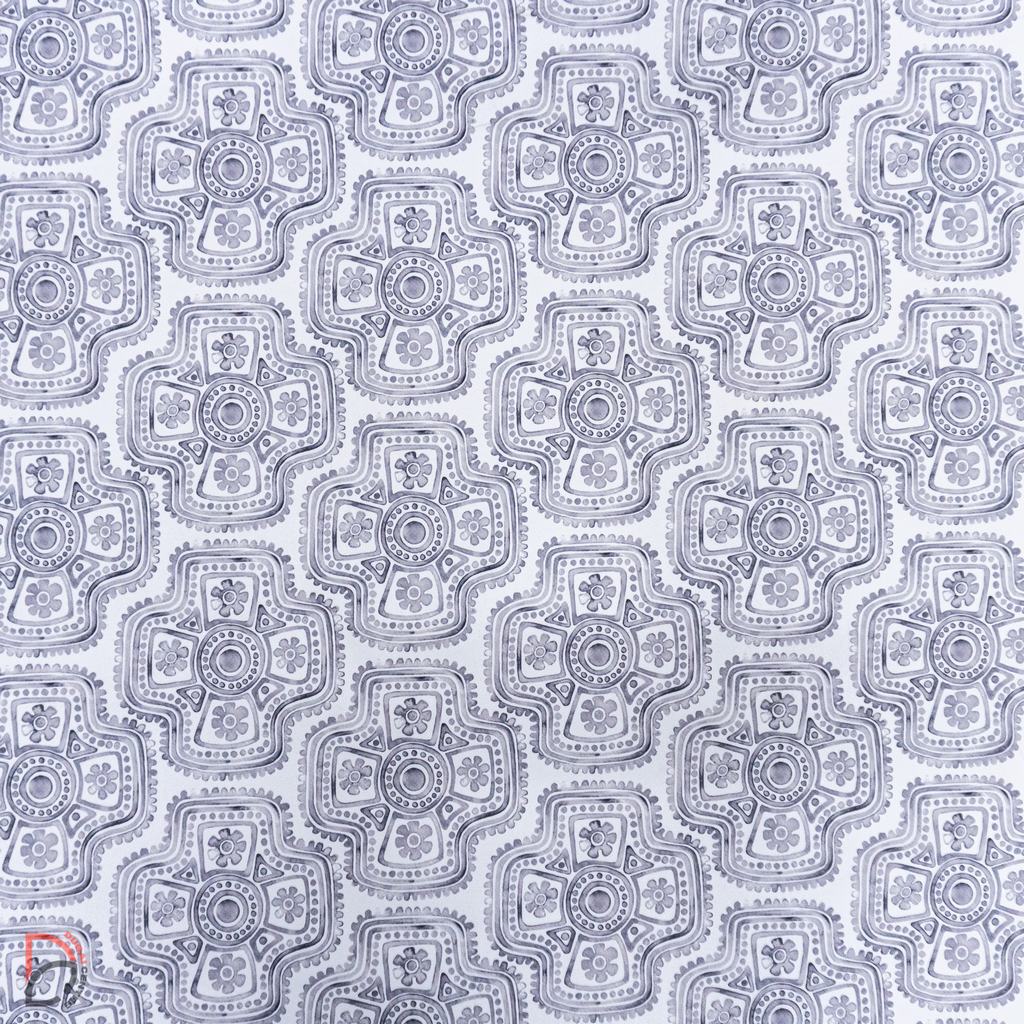 9265285FSG.jpg PRINTED OUTDOOR CANVAS 150CM-SARITA GREY - Image 1