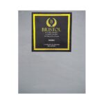 FITTED SHEET T300 SATEEN 100% COTTON DOUBLE 137X190X40 LIGHT GREY