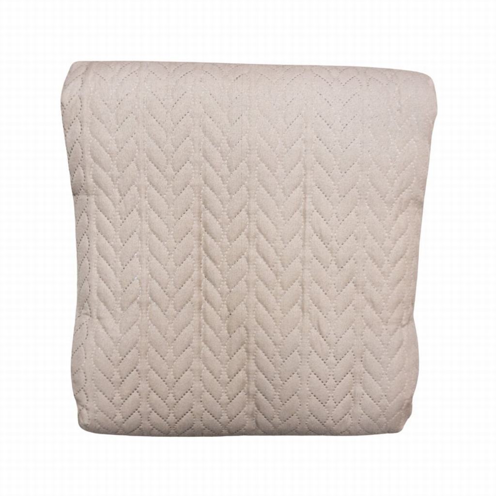 CQ2DPUQ5FTA.jpg PLAIN ULTRA SONIC QUILT 3PC-TAUPE - Image 1