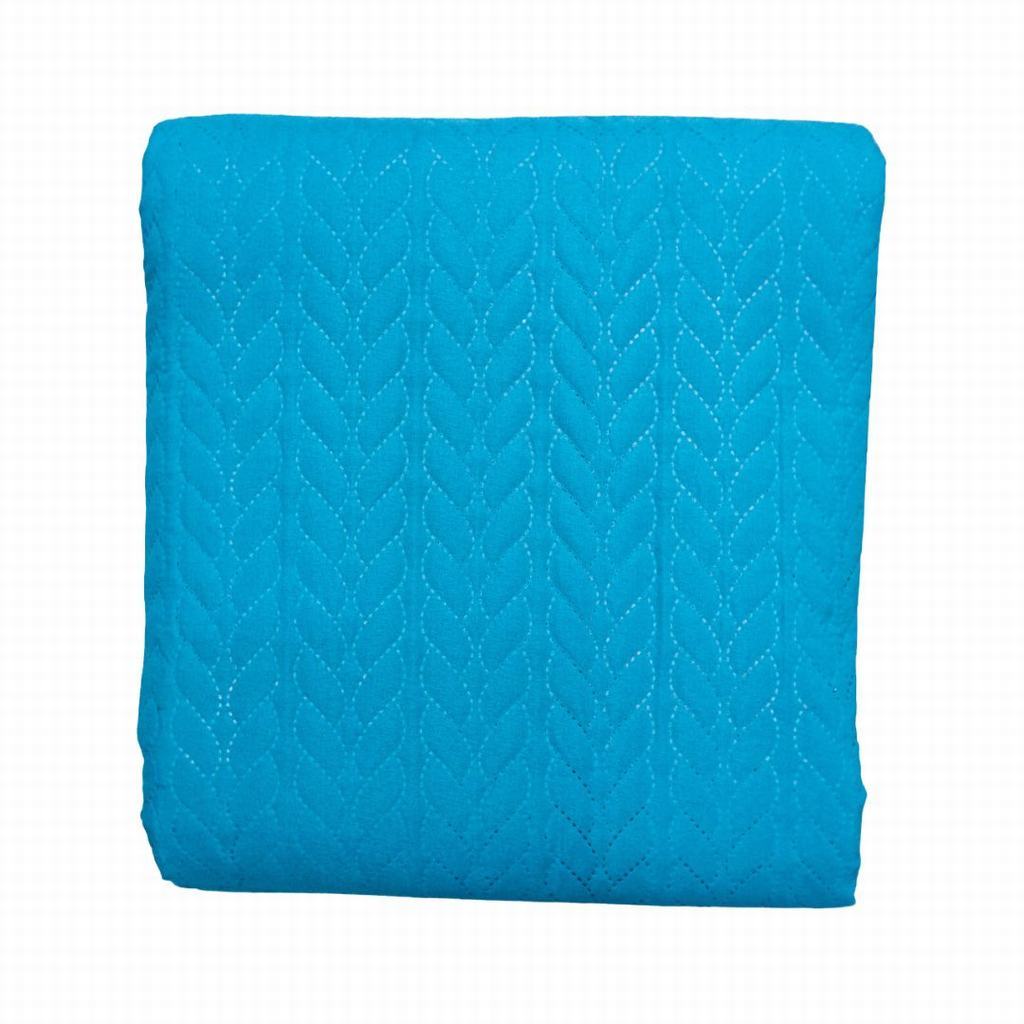 CQ2DPUQ5FTQ.jpg PLAIN ULTRA SONIC QUILT 3PC-TURQUOISE - Image 1