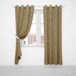 EMPORIO EYELET CURTAIN 225X220CM OLIVE - Image 2