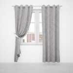 EMPORIO EYELET CURTAIN 225X220CM SILVER - Image 2