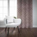 EMPORIO TAPED CURTAIN 225X250CM BLUSH - Image 2