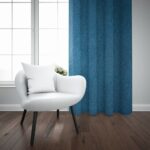 EMPORIO TAPED CURTAIN 225X218CM AQUA - Image 2