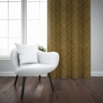 EMPORIO TAPED CURTAIN 225X218CM OLIVE - Image 2