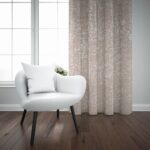 JENELLE LINED TAPED CURTAIN BEIGE - Image 2