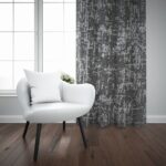 JENELLE LINED TAPED CURTAIN CHARCOAL - Image 2