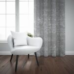 JENELLE LINED TAPED CURTAIN SILVER - Image 2