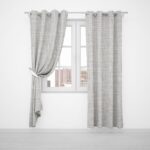 LYNETTE BLOCKOUT EYELET CURTAIN 225X250 IVORY - Image 2