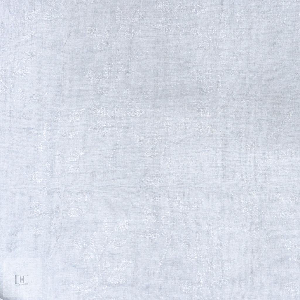 DC2DMLST5FSI231.jpg MARBLE LEAF SHEER TAPED 500X218CM - SILVER - Image 1