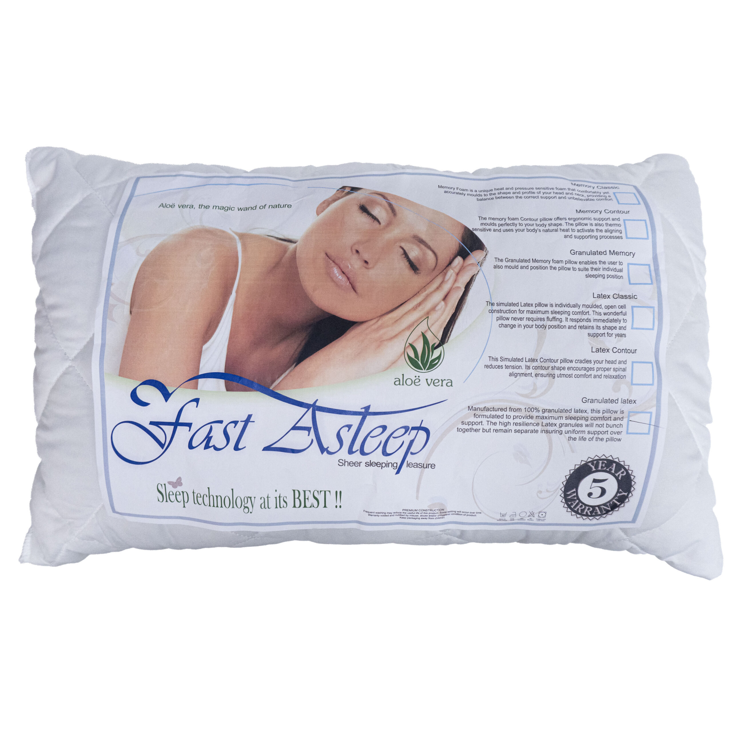 DM2DGLP231.jpg GRANULATED LATEX PILLOW QUILTED - Image 1