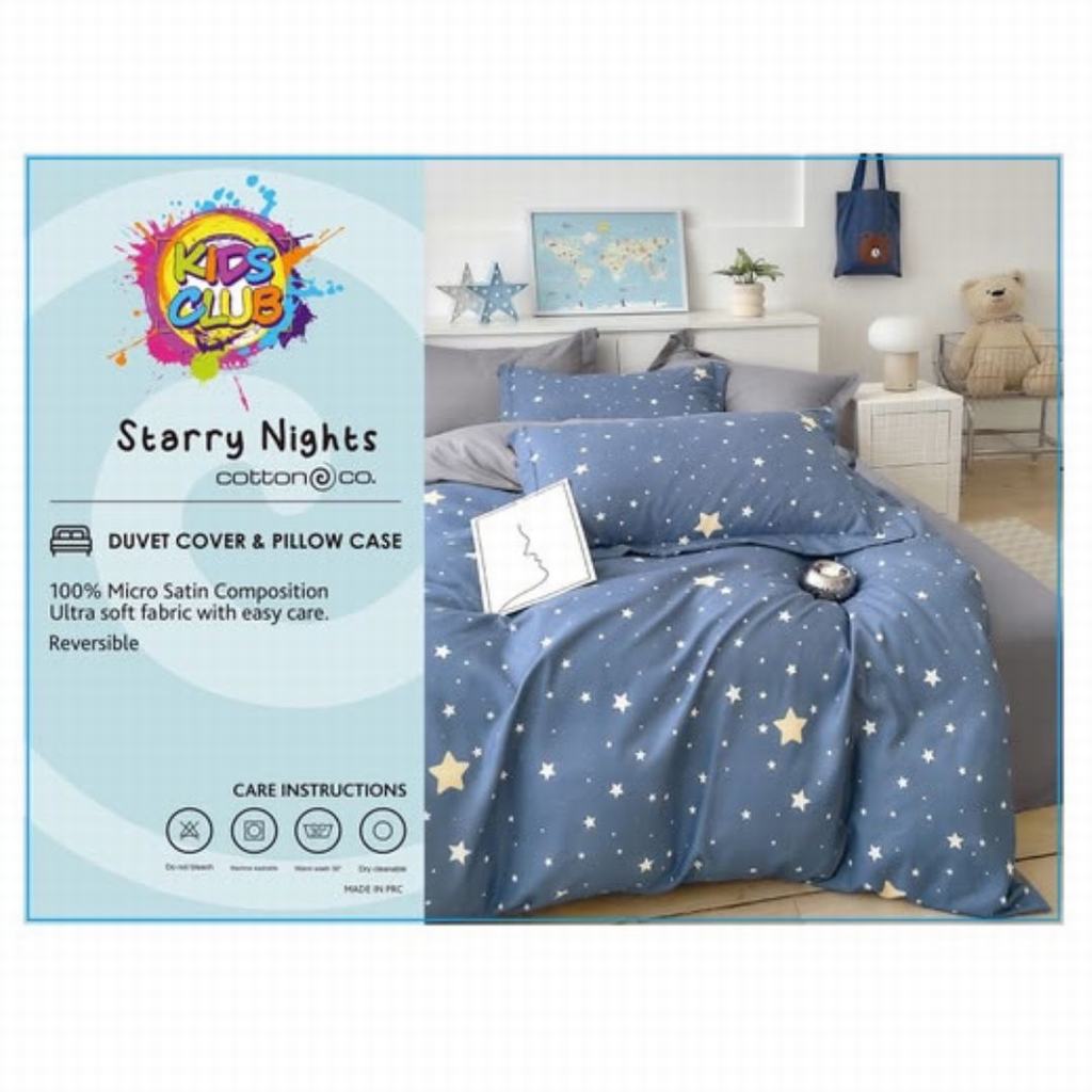 KSDC5FSN231-1.jpg KIDS DUVET COVER SINGLE - STARRY NIGHTS - Image 1