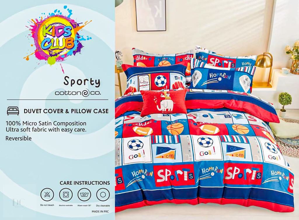 KSDC5FSP231-2.jpg KIDS DUVET COVER SINGLE - SPORTY - Image 1