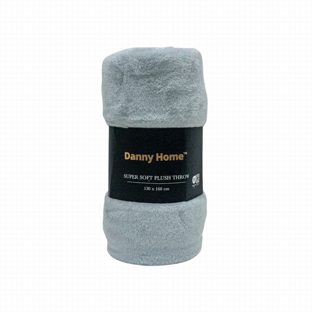 MB2D104043231.jpg DANNY HOME SOFT PLUSH THROW 130X160-SILVER - Image 1