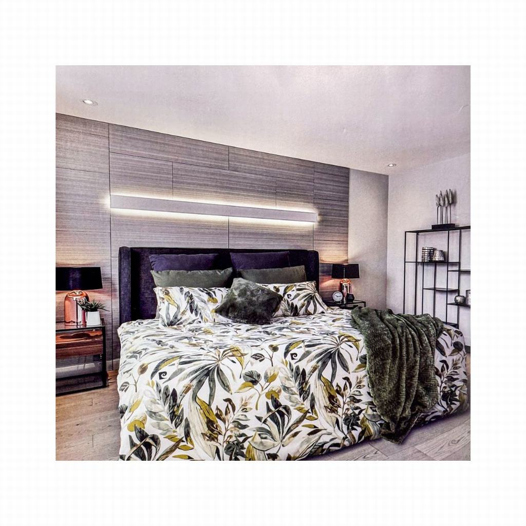 MFDCQ5FHL-1.jpg MICROFIBER DUVET COVER QUEEN - HARMONY LEAVE - Image 1
