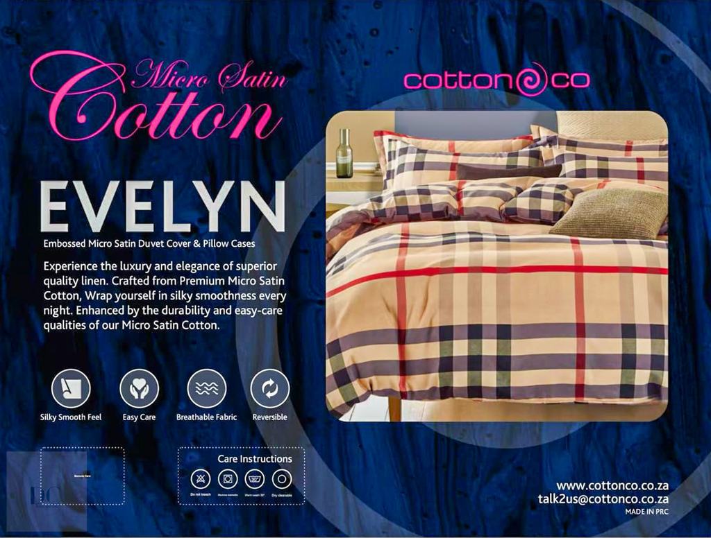 MSSKDC5FEV231-1.jpg MICRO SATIN DUVET COVER SUPERKING - EVELYN - Image 1