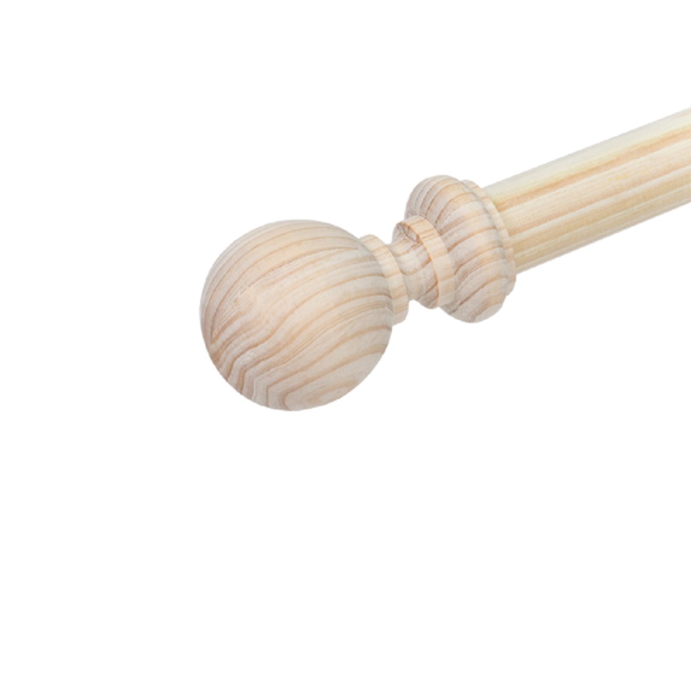 P012231-2.jpg 34MM FIN BALL WOODEN - NATURAL - Image 1
