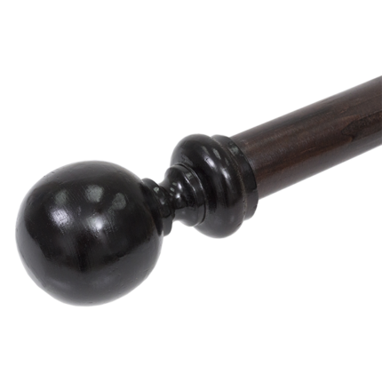 34MM BALL FIN WOODEN - MAHOGANY