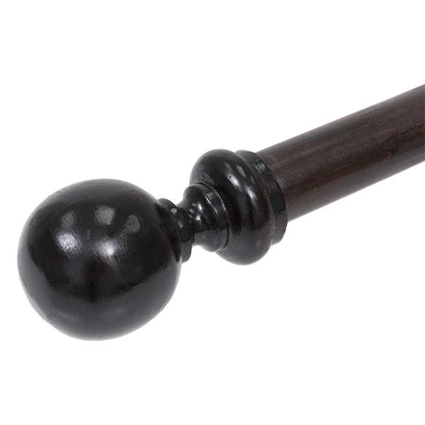 P102-2.png 34MM BALL FIN WOODEN - MAHOGANY - Image 1