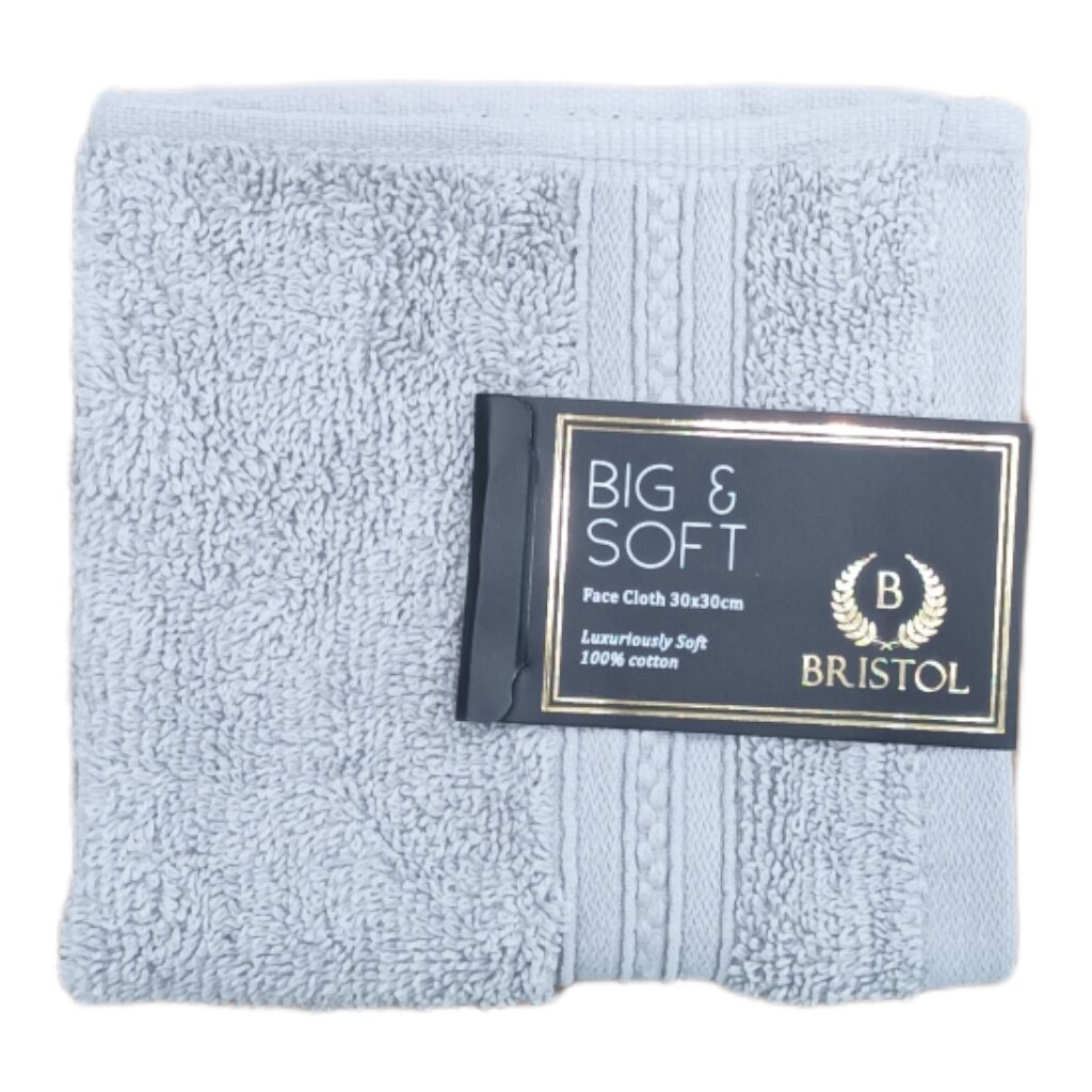SLFC5FLG-1.jpg BIG & SOFT FACE CLOTHS LIGHT GREY - Image 1