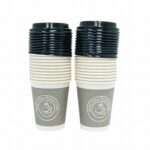 PAPER CUPS WITH LID 250ML 20PC