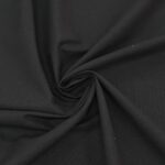 PLAIN DYED COTTON CANVAS - BLACK - Image 2