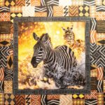 VELVET SCATTER 0.63cm PER PANEL - ZEBRA SUNSET - Image 2