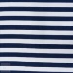 PRINTED MINI MATT (150CM) WHT/NAVY BIG STRIPE