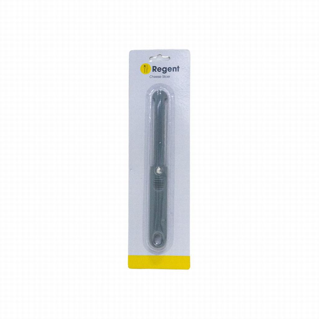 21703231.jpg REGENT KITCHENWARE CHEESE SLICER S/STEEL WITH GREY PLASTIC HANDLE - Image 1