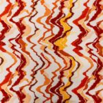 Printed Capri Linen Look Smudge Ripple 1
