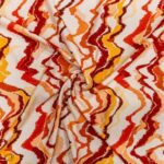 Printed Capri Linen Look Smudge Ripple 1 - Image 2