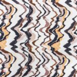 Printed Capri Linen Look Smudge Ripple 5