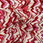 Printed Capri Linen Look Smudge Ripple 8 - Image 2