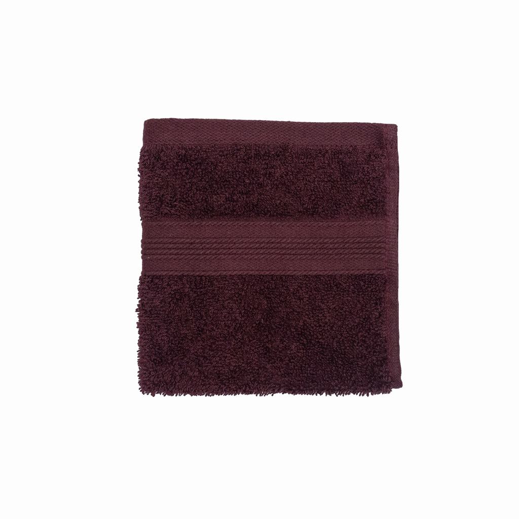 AMFC5FBU231.jpg AMARI FACE CLOTH 30X30-BURGANDY - Image 1