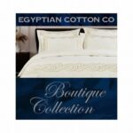 CHRISTY T400 SUPER KING DUVET COVER CREAM/STONE