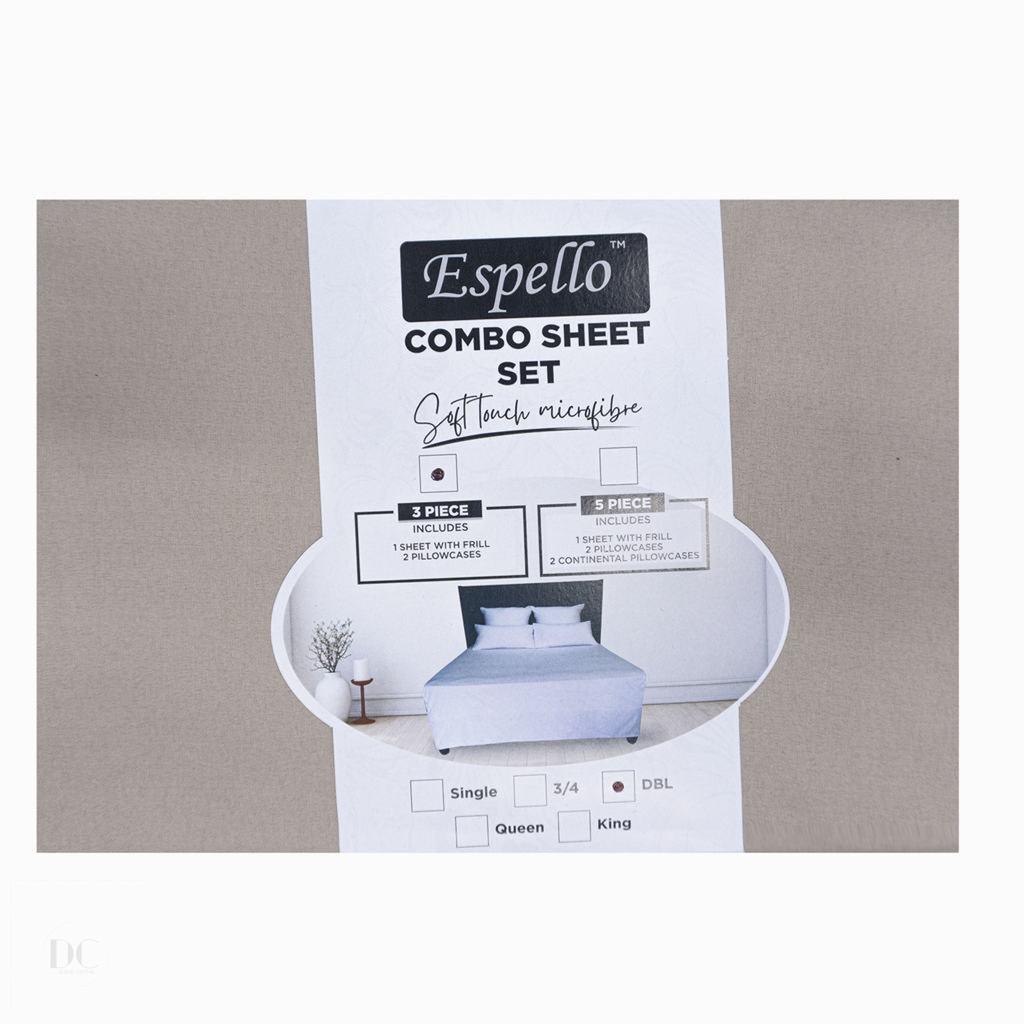CMKG5FNA231.jpg MICROFIBRE 90GSM COMBO KNG 3PC -NATURAL - Image 1