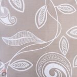PASTE PRINT CURTAINS LINED EYELET 200X225 - NATURAL