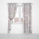 PASTE PRINT CURTAINS LINED EYELET 200X225 - NATURAL - Image 2