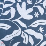 PASTE PRINT CURTAINS LINED EYELET 200X225 - CHARCOAL