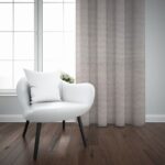 DALIA TEXTURED SHEER TAPED CURTAIN BEIGE - Image 2