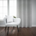 DALIA TEXTURED SHEER TAPED CURTAIN - CREAM - Image 2