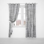 LYNETTE SHEER EYELET CURTAIN 5MX220CM-GREY - Image 2