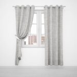 LYNETTE SHEER EYELET CURTAIN 5MX220CM-IVORY - Image 2
