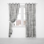 LYNETTE SHEER EYELET CURTAIN 5MX220CM-STONE - Image 2