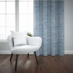 OXFORD LINED TAPED CURTAIN - DUCK EGG - Image 2