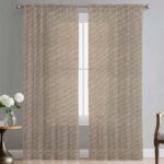280CM DIOR SHEER CURTAIN - SAND - Image 2