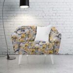 140CM SECRET GARDEN LINEN LAUREL OCHRE - Image 2